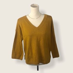 MADEWELL V Neck Wide Sleeve Sweater Sz XS